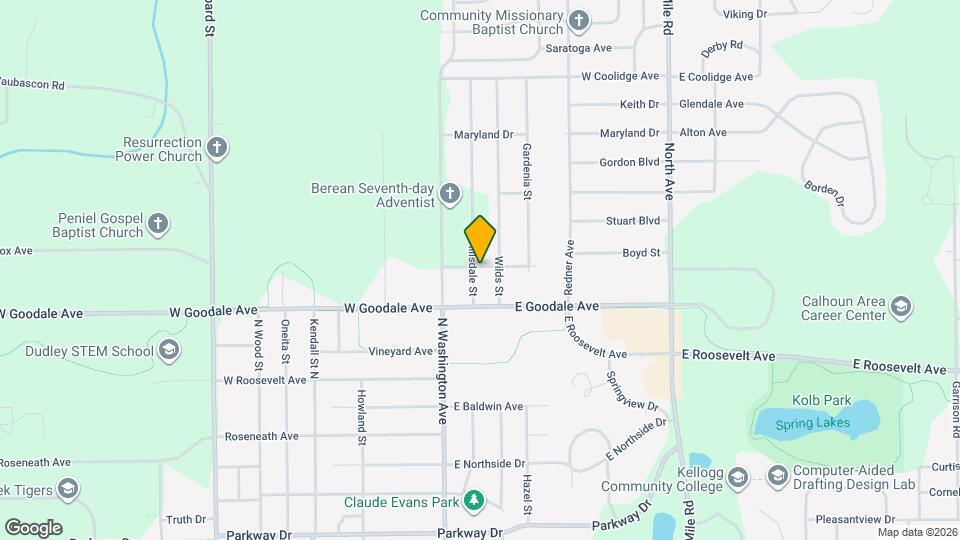 108 Hillsdale St Map and Location Details