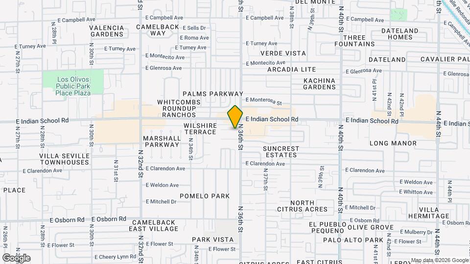 3539 E Amelia Ave Map and Location Details
