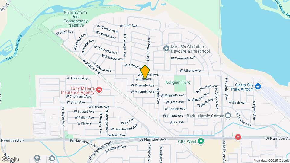 5577 W Oak Ave Map and Location Details
