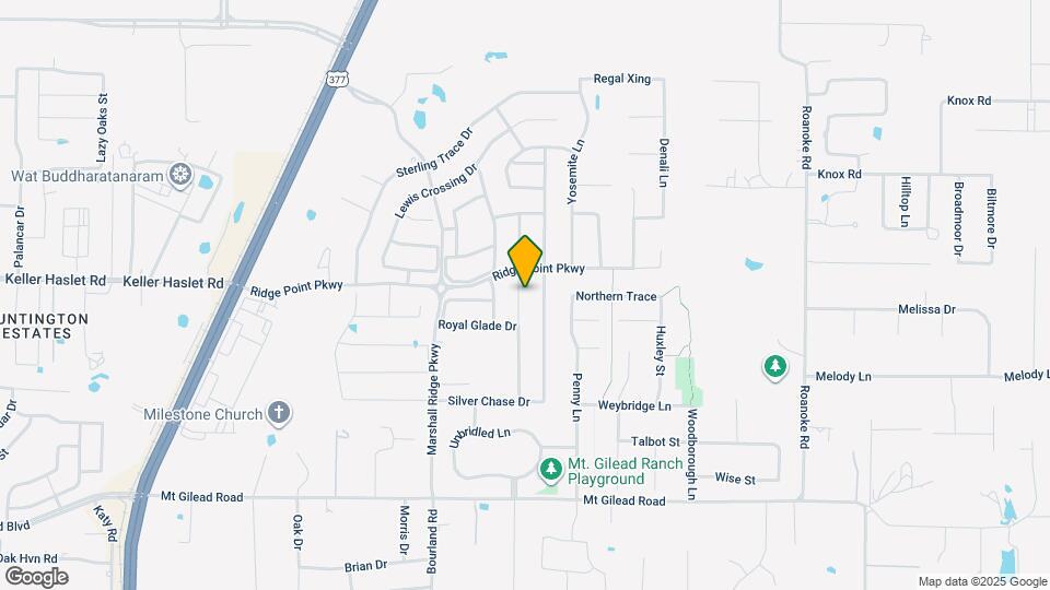 1640 Bradford Grove Trail Map and Location Details