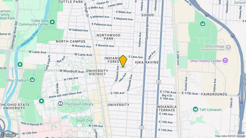 154 E Woodruff Ave Map and Location Details