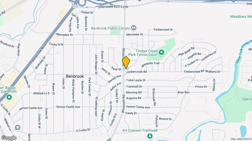 1056 Cottonwood Trail Map and Location Details