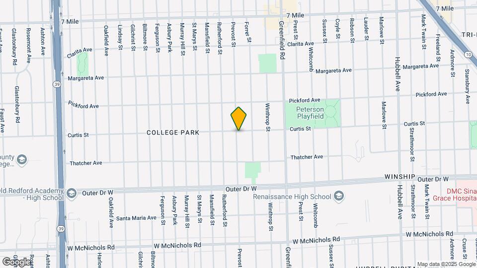 15851 Curtis St Map and Location Details