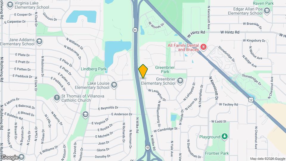 1719 W Lexington Dr Map and Location Details