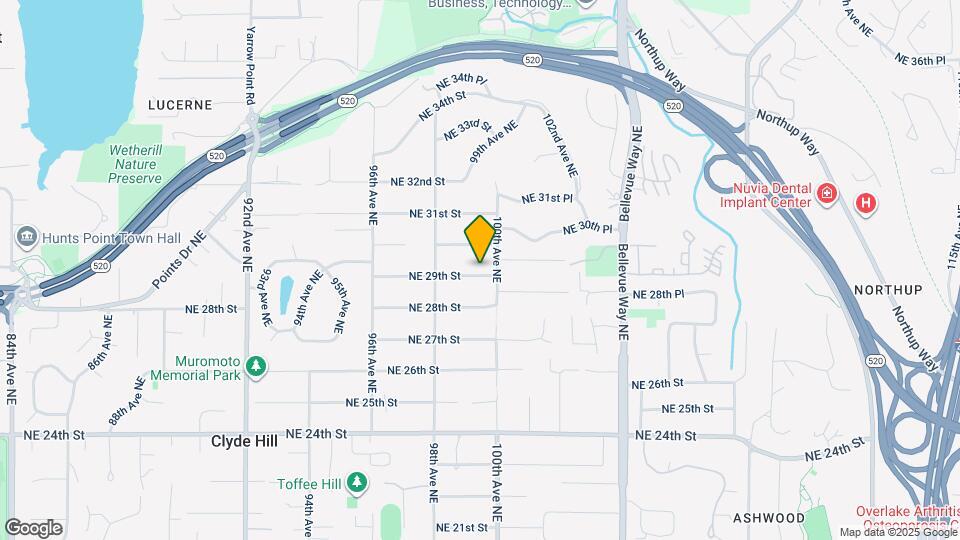 9842 NE 29th St Map and Location Details