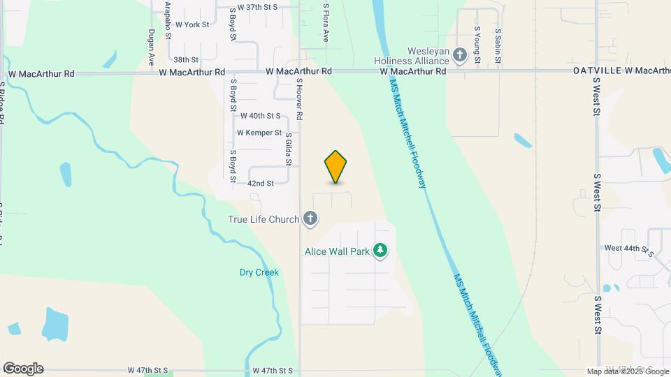 5424 W 42nd St S Map and Location Details