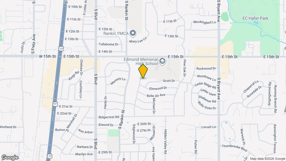1700 Edgewood Dr Map and Location Details