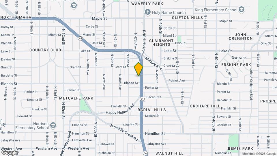 4705 Burdette St Map and Location Details
