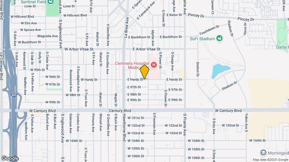 420 E Hardy St Mapa y Detalles de la Ubicación
