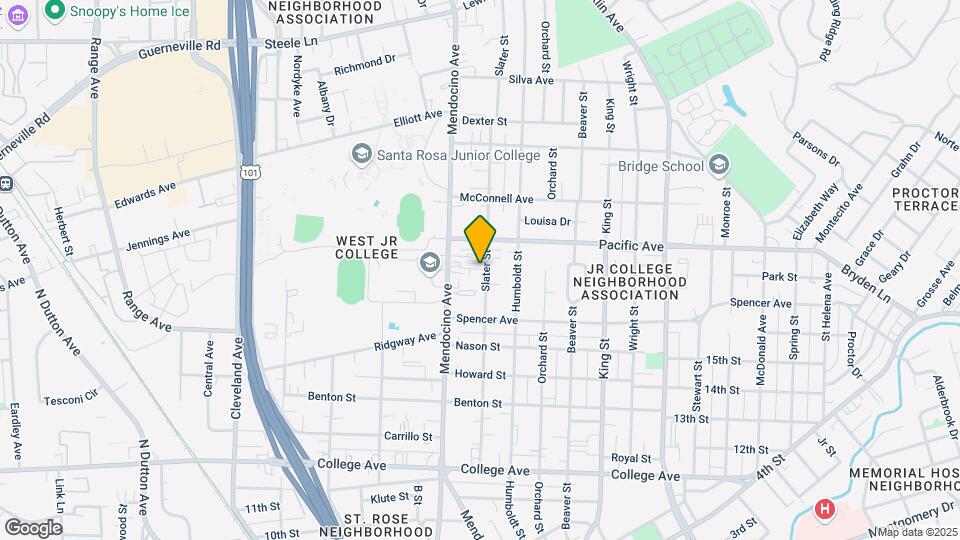 1135 Slater St Mapa y Detalles de la Ubicación