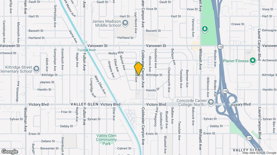 6550 Van Noord Ave Map and Location Details