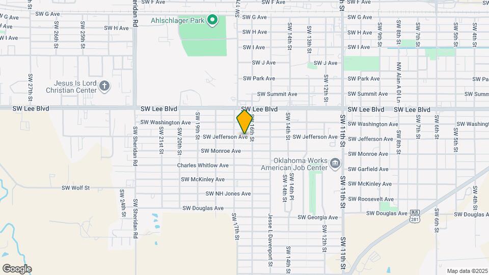 1608 SW Jefferson Ave Map and Location Details