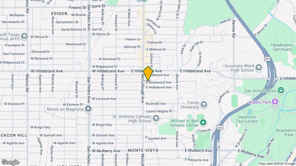 218 E Rosewood Ave Map and Location Details