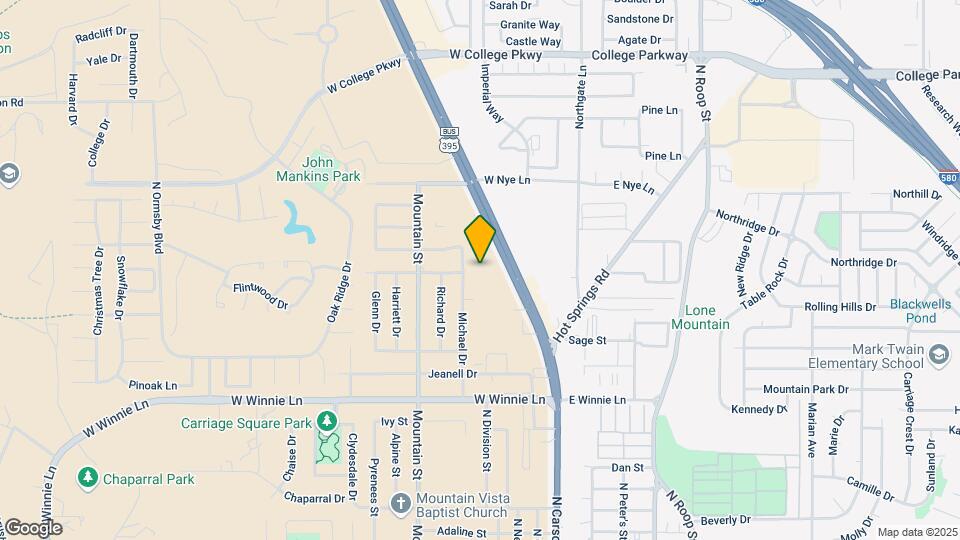 2590 N Carson St Map and Location Details