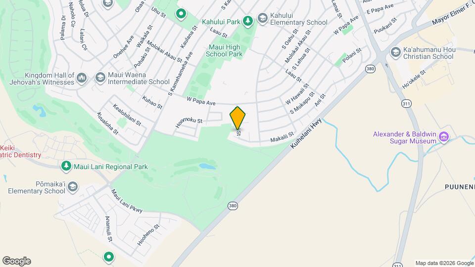 796 Pomaikai St Map and Location Details