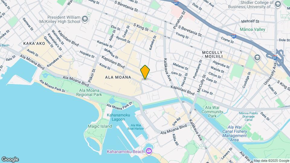 1617 Kapiolani Blvd Map and Location Details