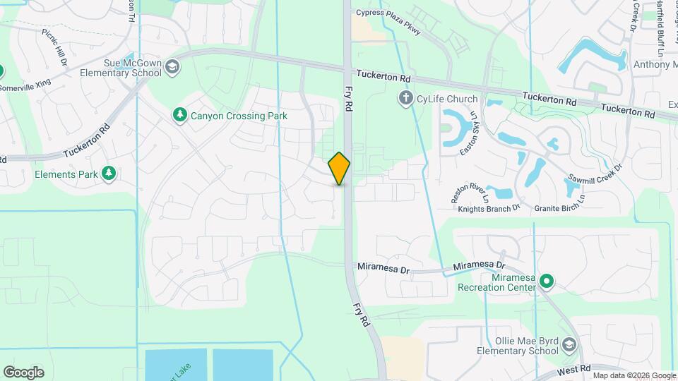 14918 Mossycup Spur Wy Map and Location Details