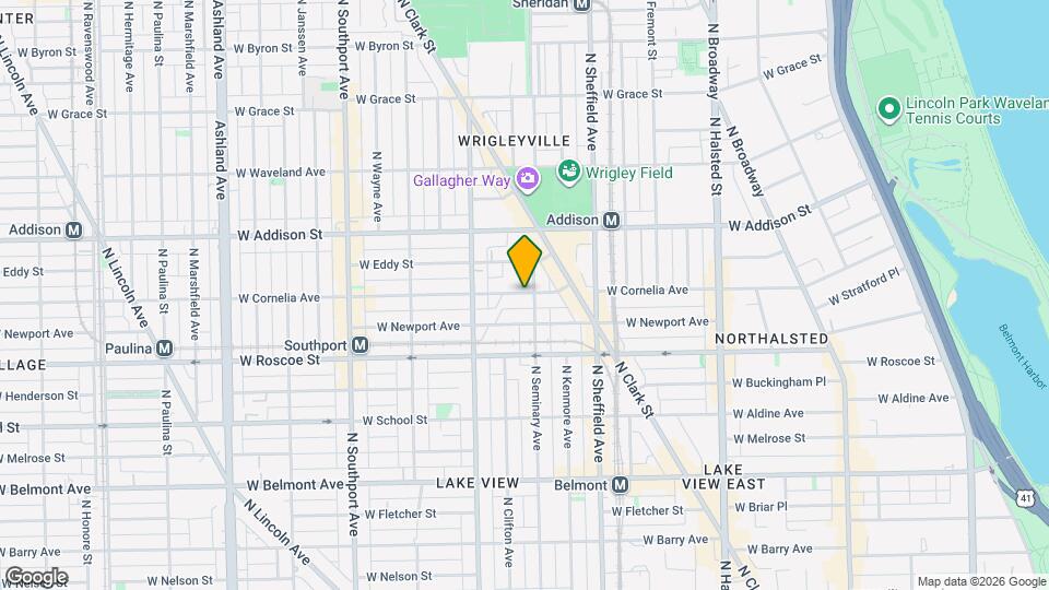 1105 W Cornelia Ave, Unit 4 Mapa y Detalles de la Ubicación