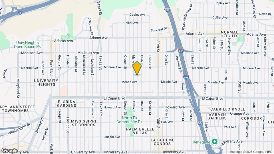 4429 Idaho St Map and Location Details