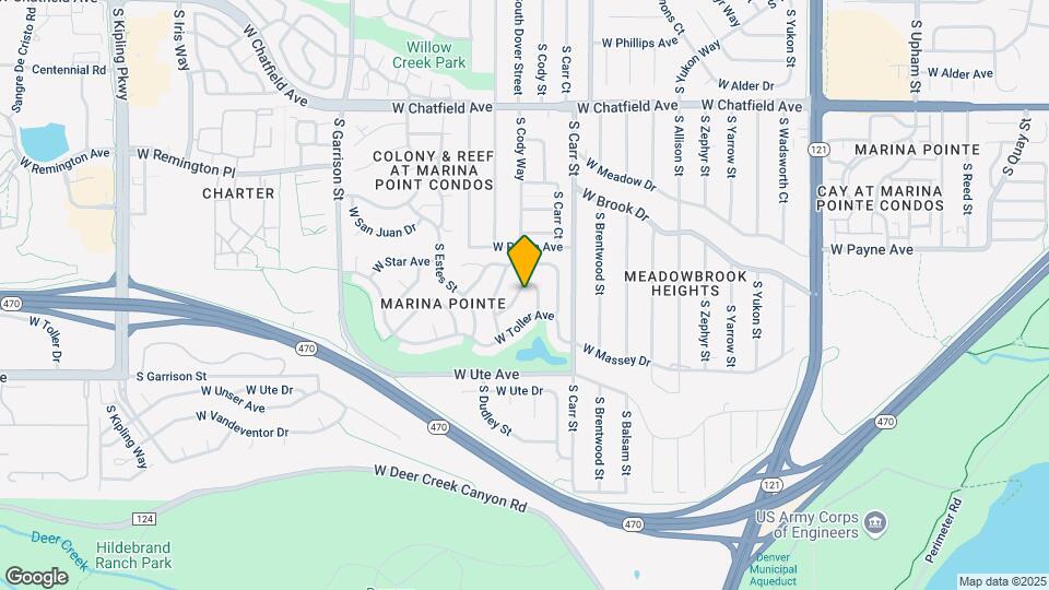 8636 W Teton Ave Map and Location Details