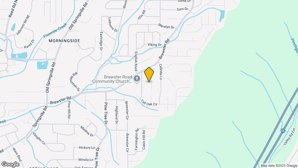 1608 Hideaway Dr Map and Location Details