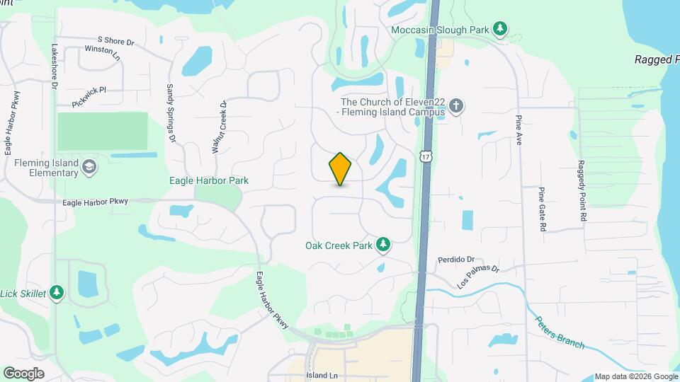 1896 Bluebonnet Way Mapa y Detalles de la Ubicación