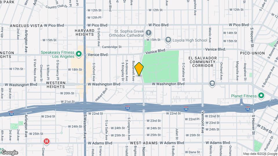 1819 S Normandie Ave, Unit 1821 Map and Location Details