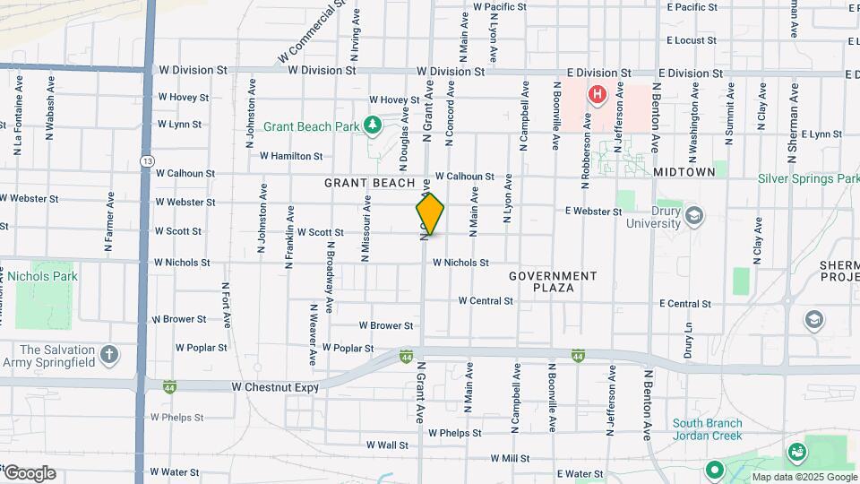 1028 N Grant Ave Map and Location Details