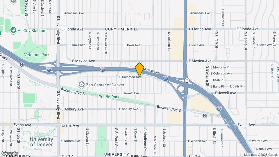 1800 S Cook St Map and Location Details