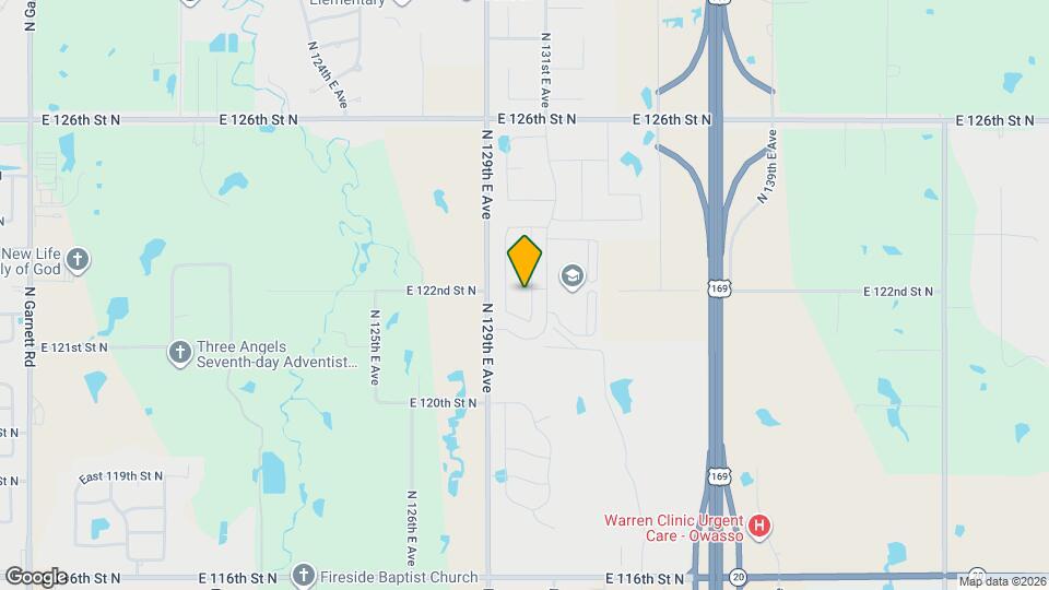 12220 N 131st E Ave Map and Location Details