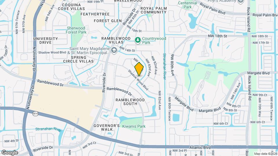 1107 NW 84th Dr Map and Location Details