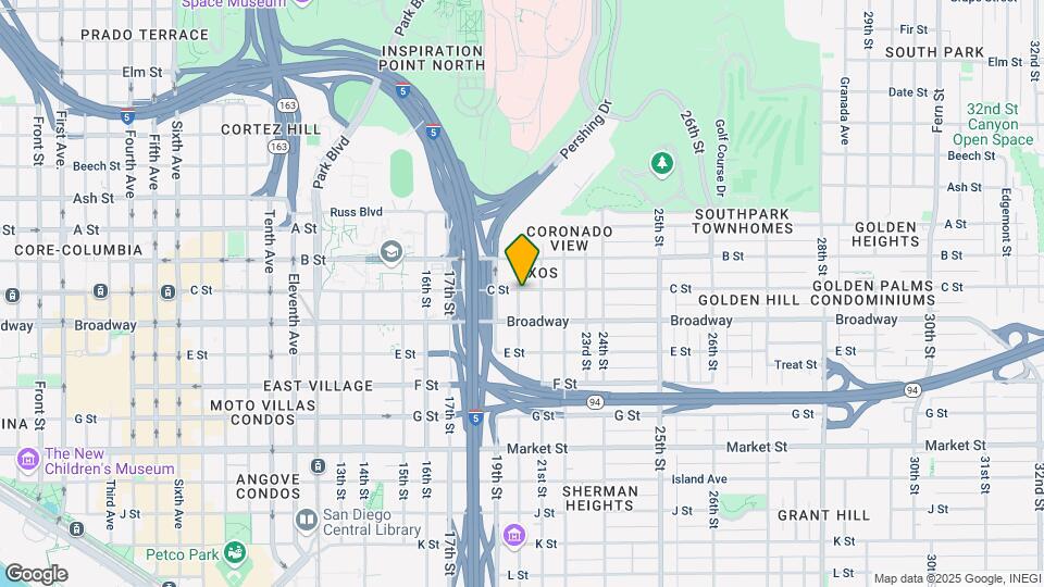 1061-1077 20th St Map and Location Details