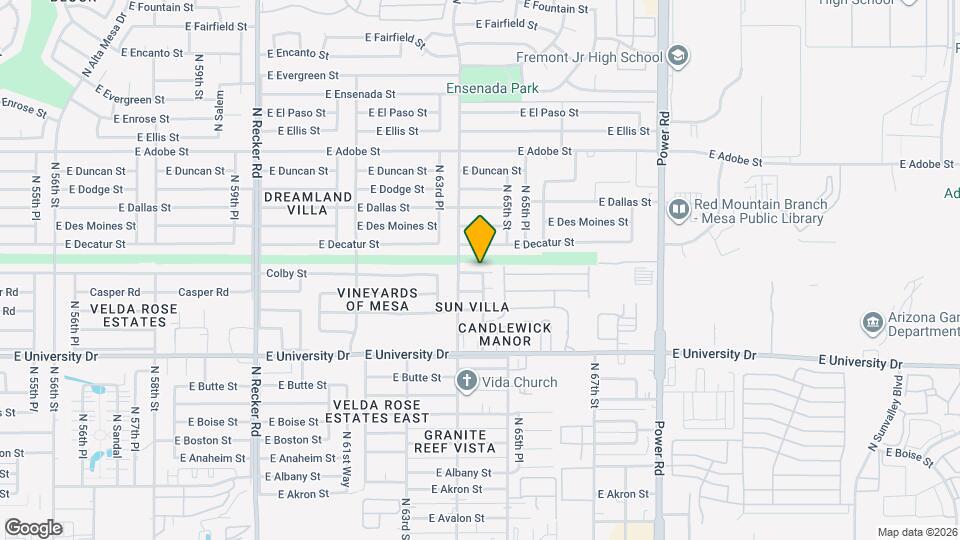 6450 Colby St Map and Location Details