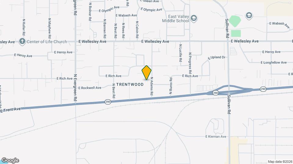 4313 N Adams Rd Map and Location Details