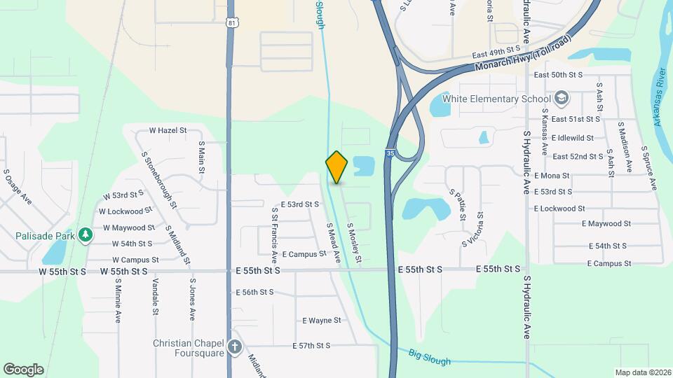 5345 S Mosley St Map and Location Details