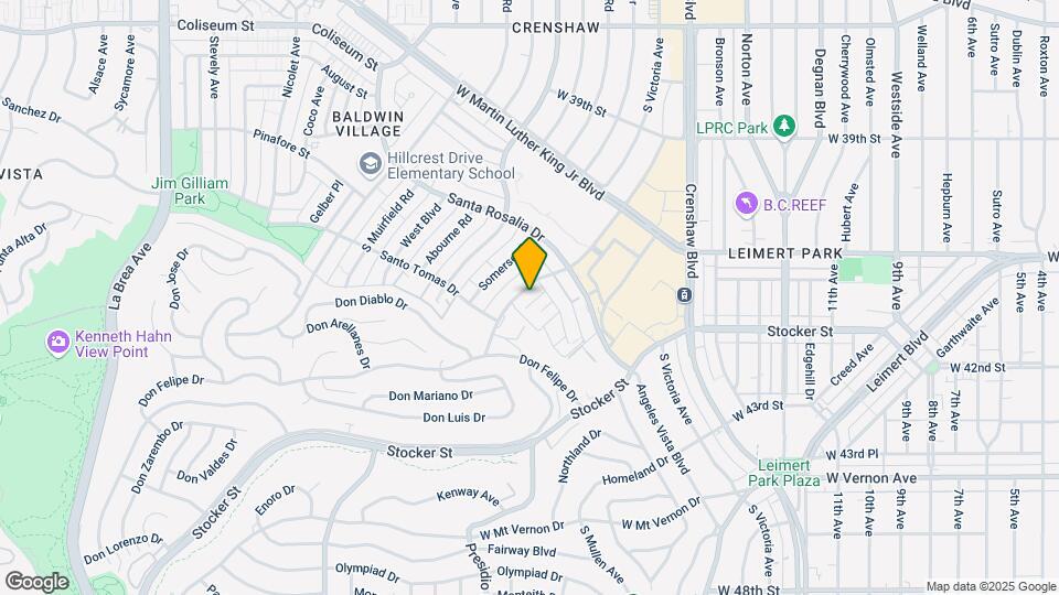 4156 Marlton Ave Map and Location Details