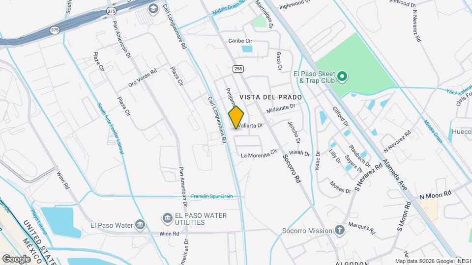 9853 La Morenita Cir Map and Location Details