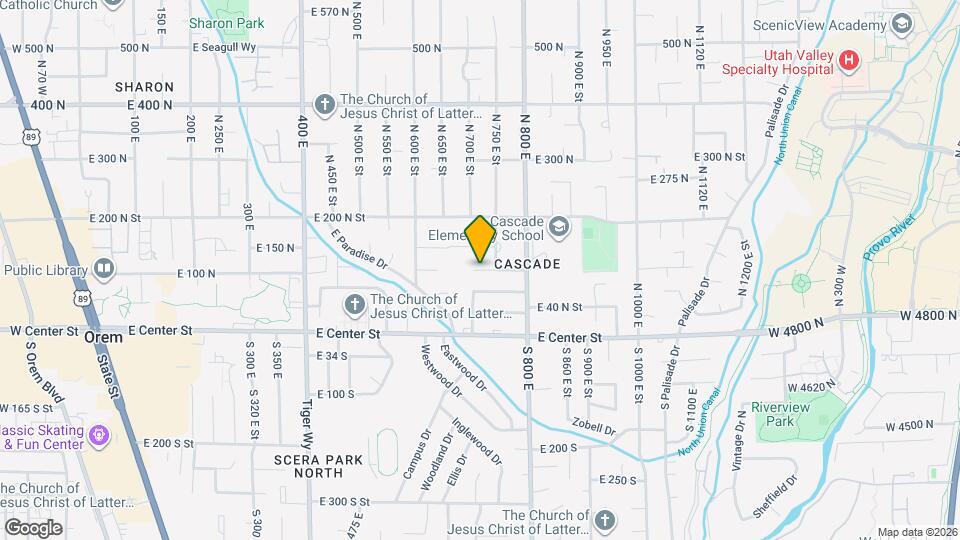 689 E 100 N Map and Location Details