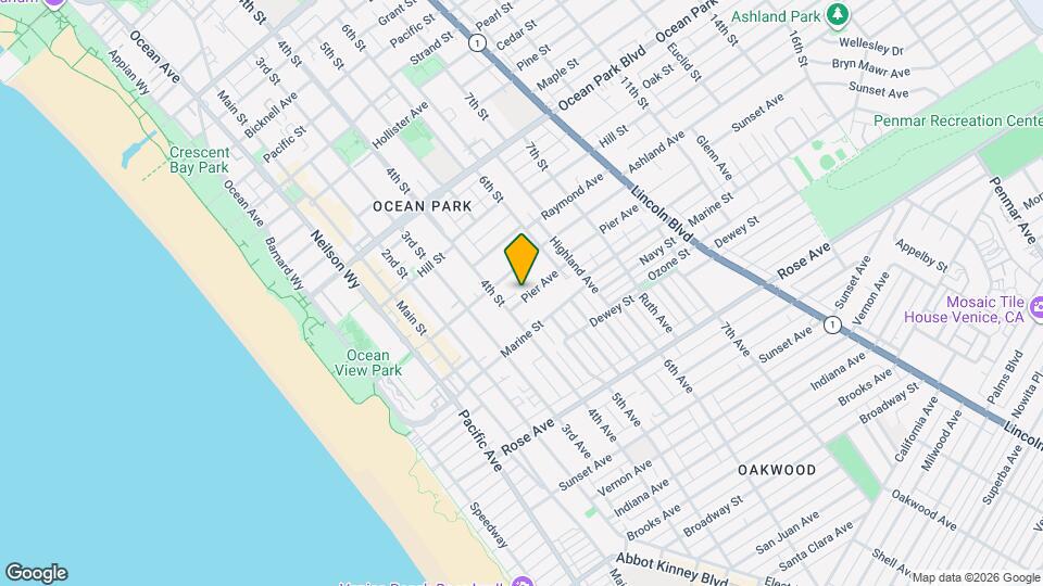 423 Pier Ave, Unit Condo-6 Map and Location Details