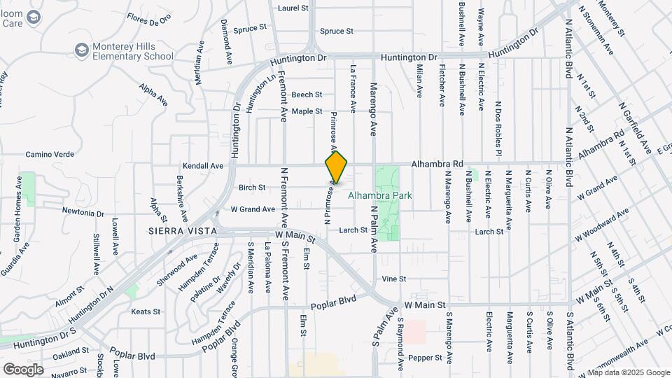 224-226 N Primrose Ave Mapa y Detalles de la Ubicación
