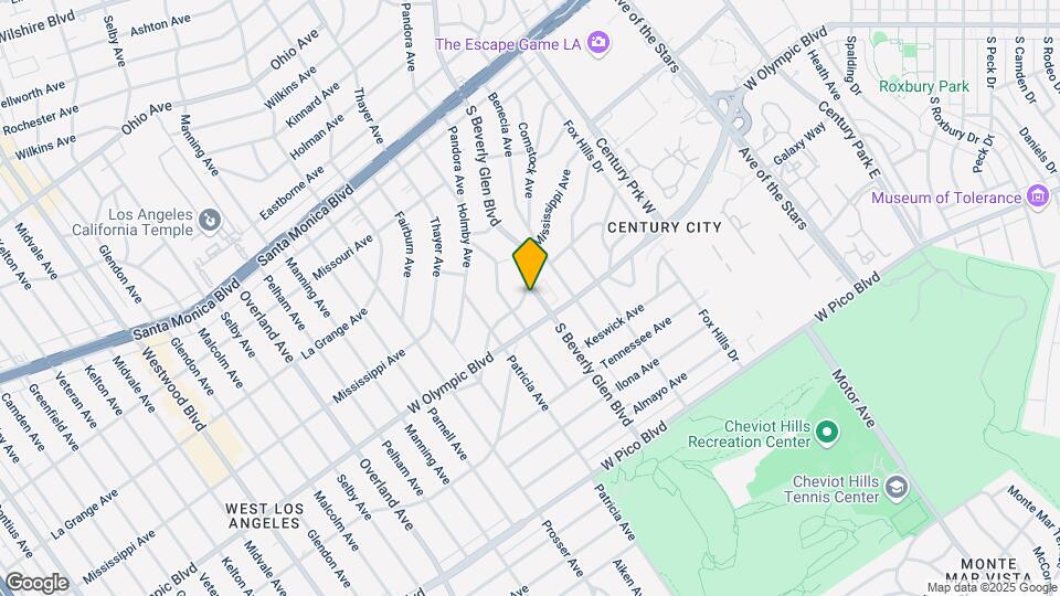 2159-2163 S Beverly Glen Blvd Map and Location Details