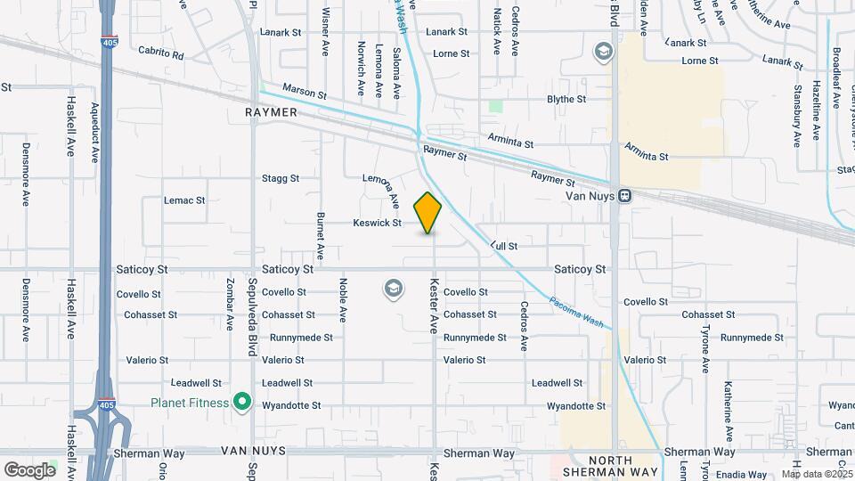 7639 Kester Ave Map and Location Details