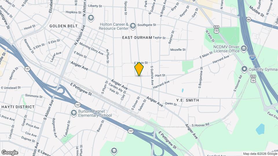 202 S Driver St Map and Location Details