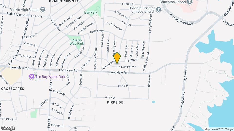 8406 E 114th Terrace Map and Location Details