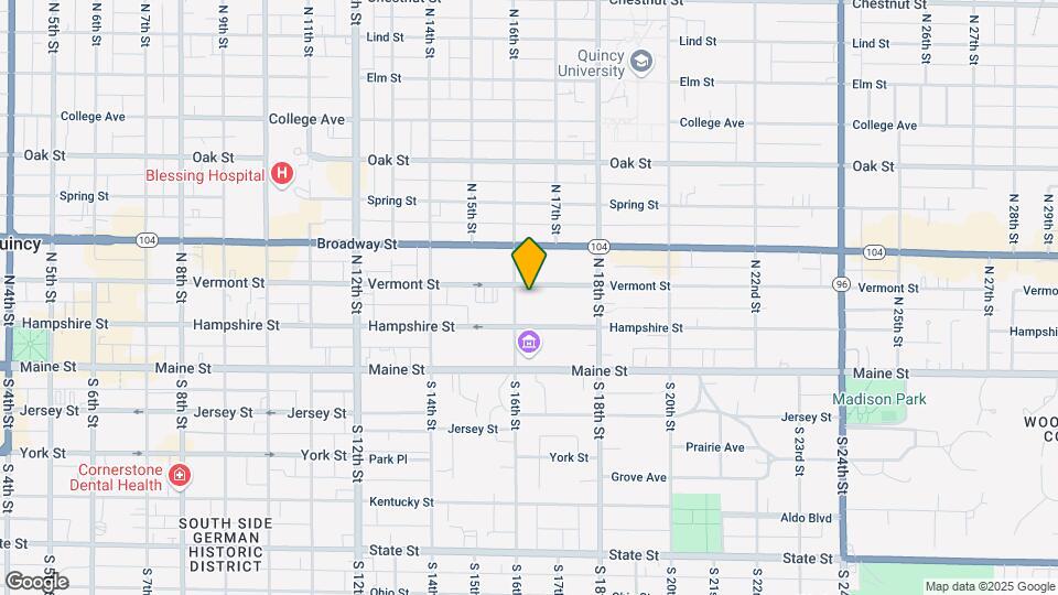 1610 Vermont St, Unit 1A Map and Location Details