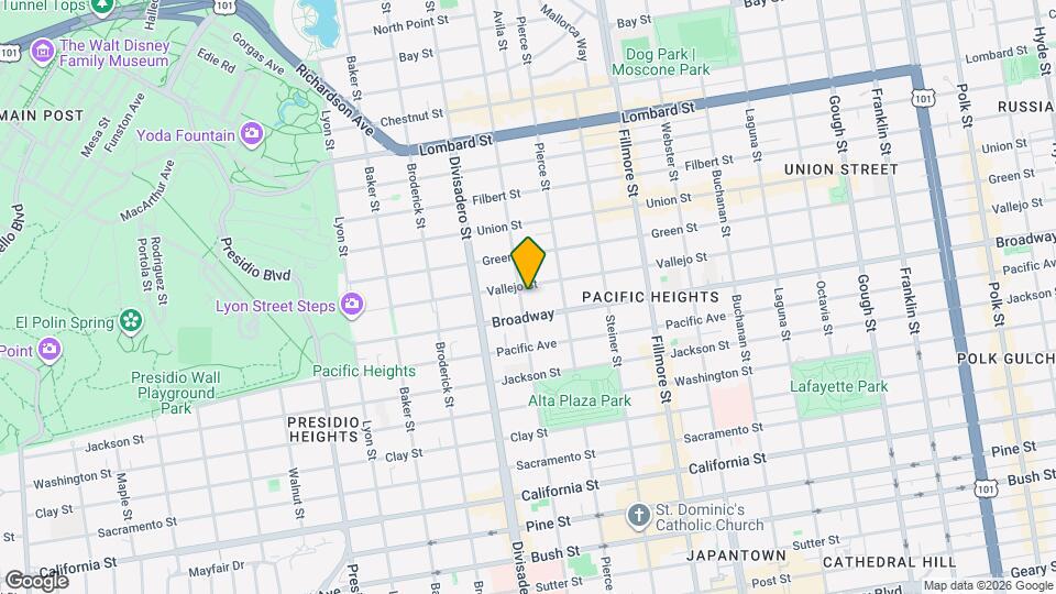 2650 Scott St Map and Location Details