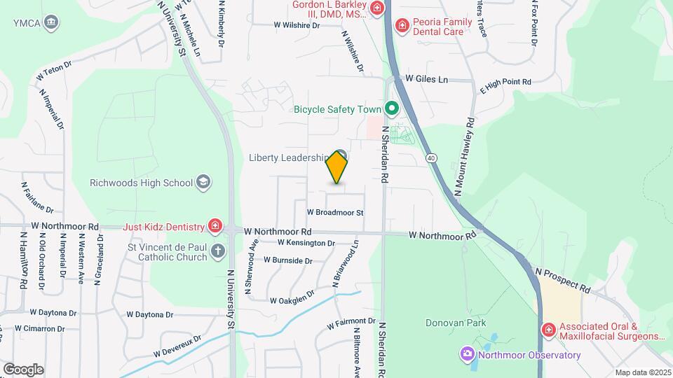 827 W Shermoor St, Unit 1 Map and Location Details