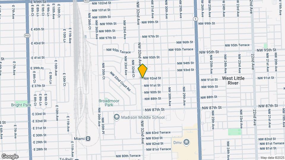 3180 NW 92nd St Map and Location Details