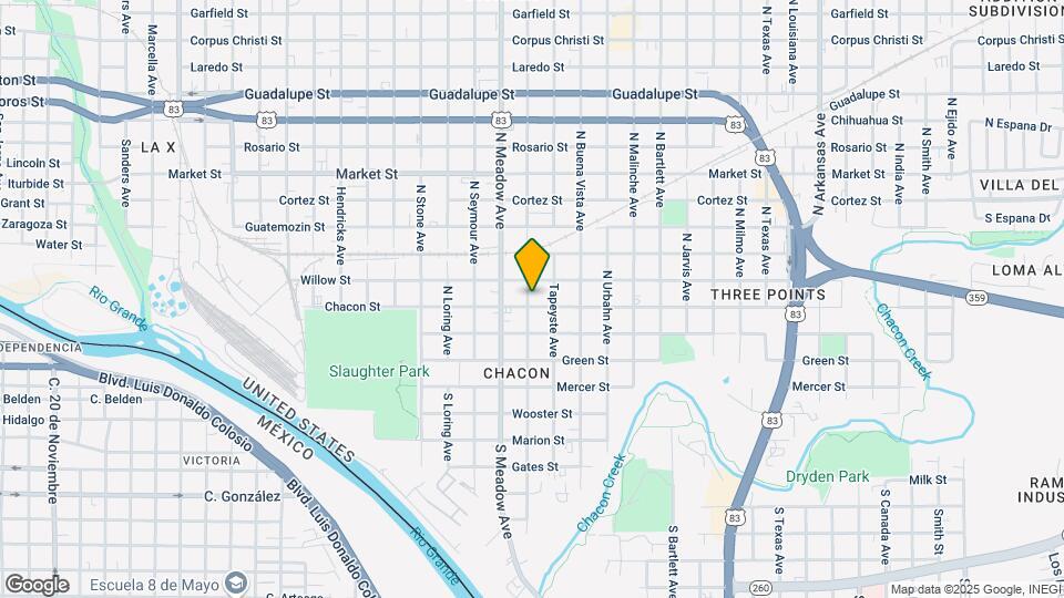 1708 Chacon St Map and Location Details