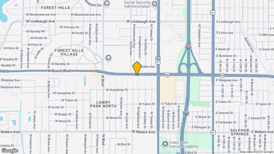 8924 N Highland Ave Mapa y Detalles de la Ubicación